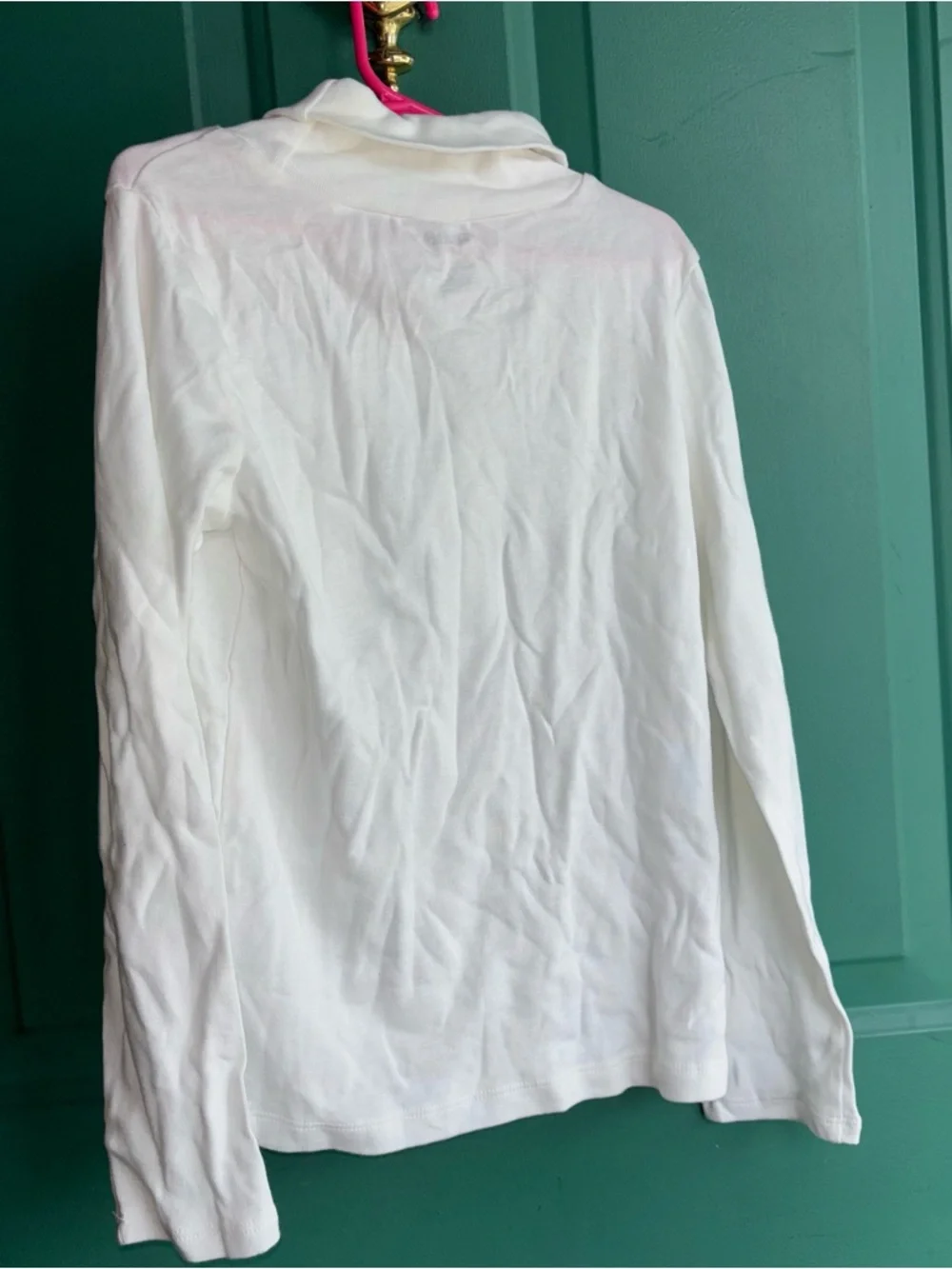 Gymboree small White Long Sleeve Turtleneck Top new